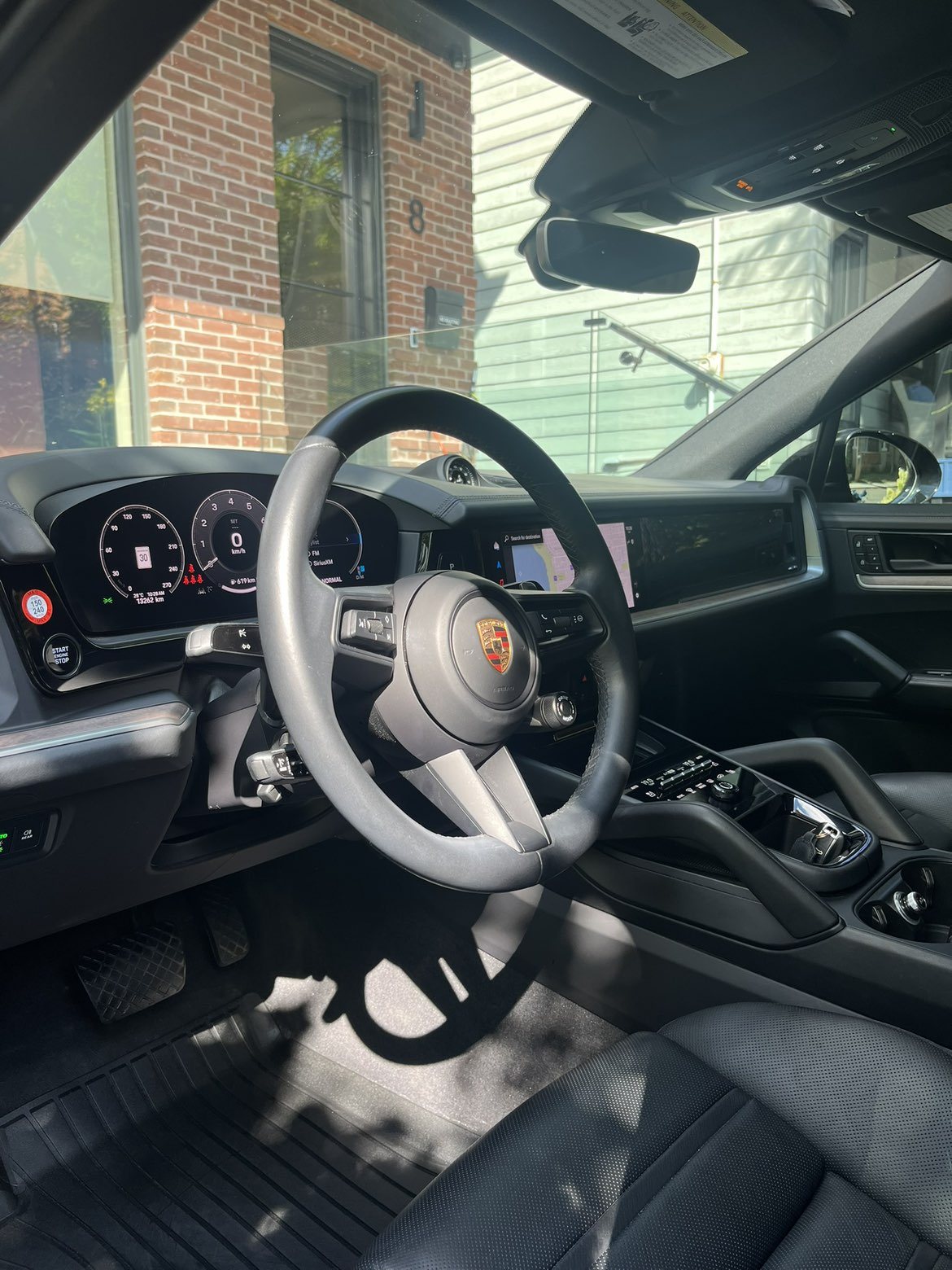 Porsche Cayenne interior cockpit after a full interior clean